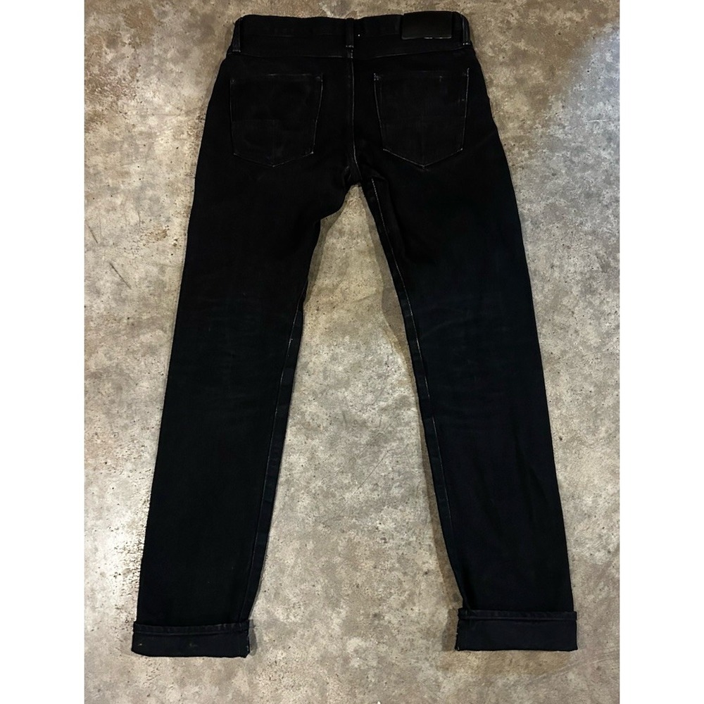 Tellason Ladbroke Grove Slim Tapered Black Selvedge Denim Made In USA 31 - Picture 3 of 14
